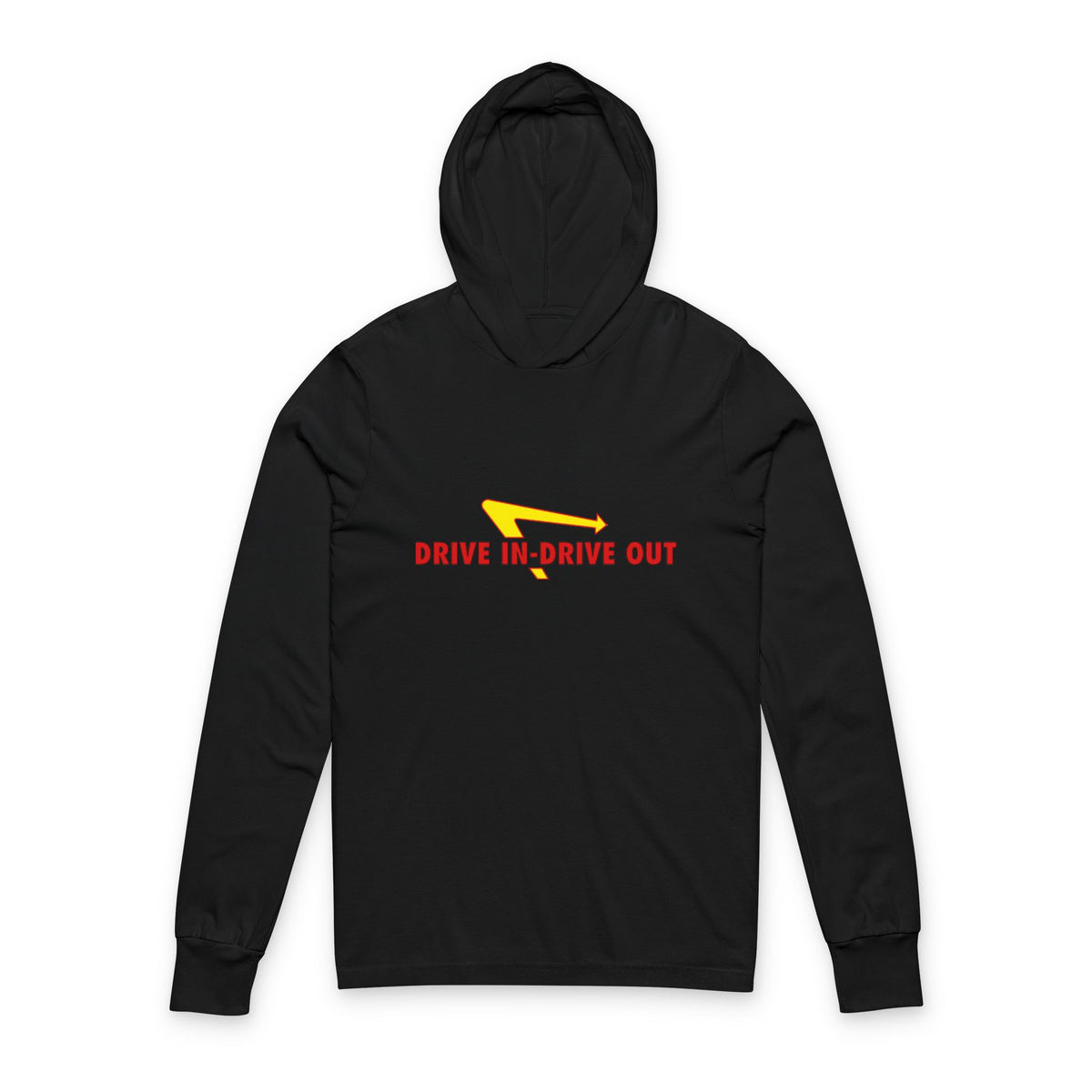 Drive In 'N Out Unisex Hooded Long Sleeve Tee