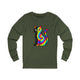 The Black Cat Changing Colors Long Sleeve T Shirt