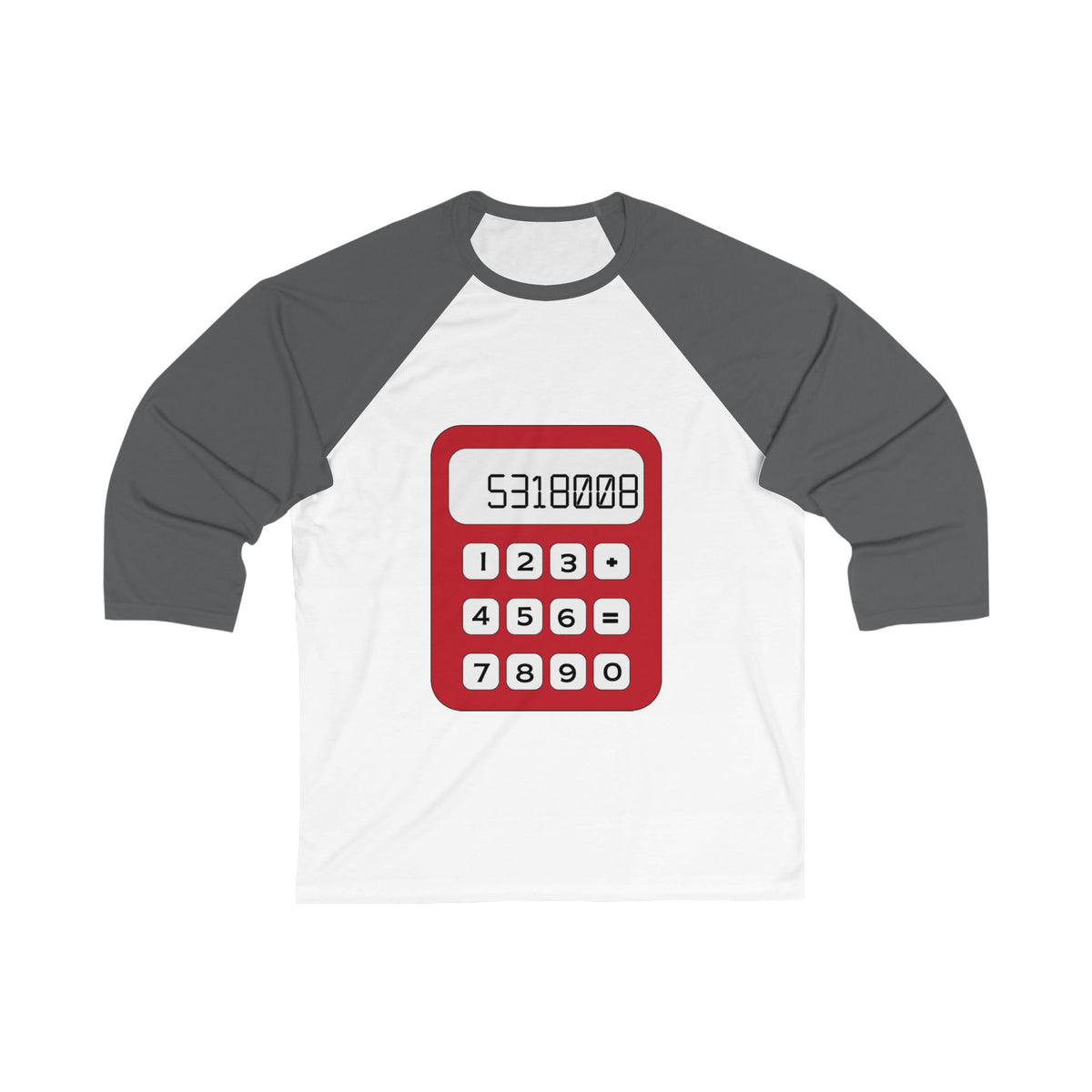 8th Grade Math 3/4 Sleeve Baseball Jersey