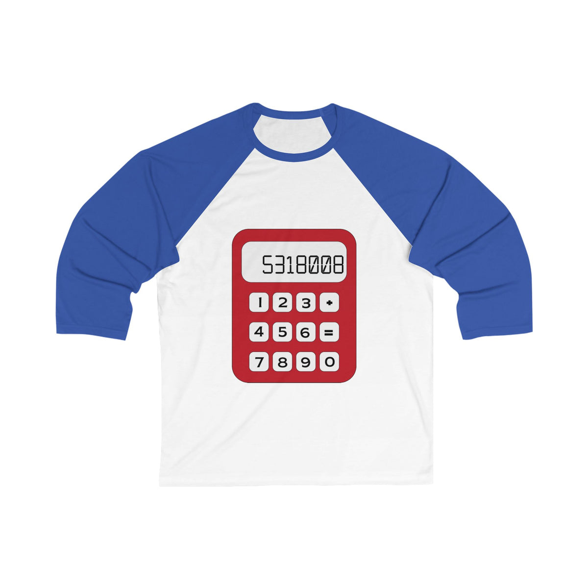 8th Grade Math 3/4 Sleeve Baseball Jersey