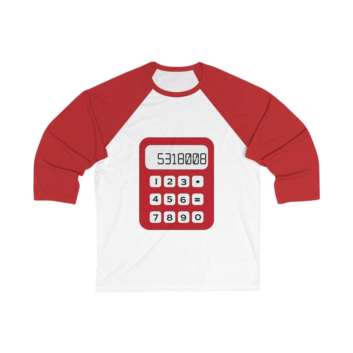8th Grade Math 3/4 Sleeve Baseball Jersey