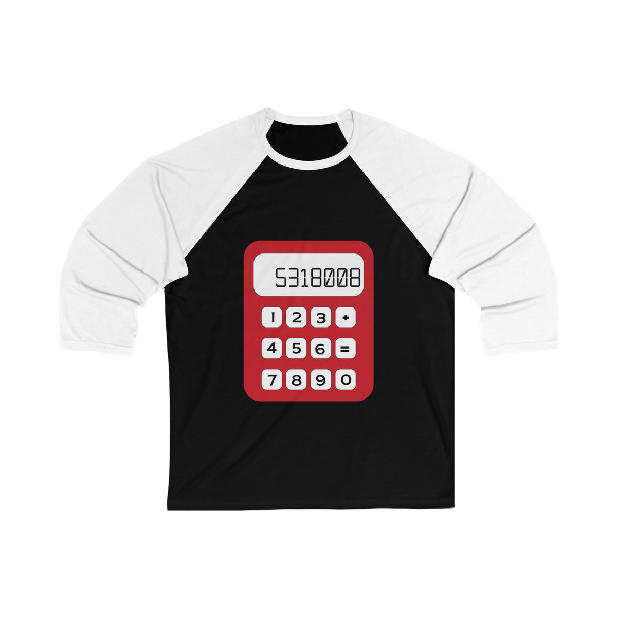 8th Grade Math 3/4 Sleeve Baseball Jersey