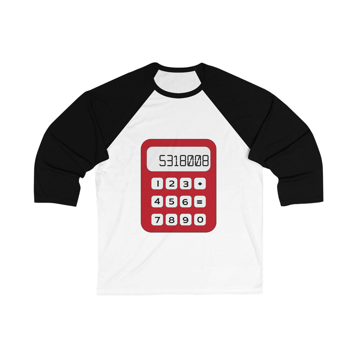 8th Grade Math 3/4 Sleeve Baseball Jersey