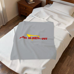 Drive In N Out Velveteen Plush Blanket