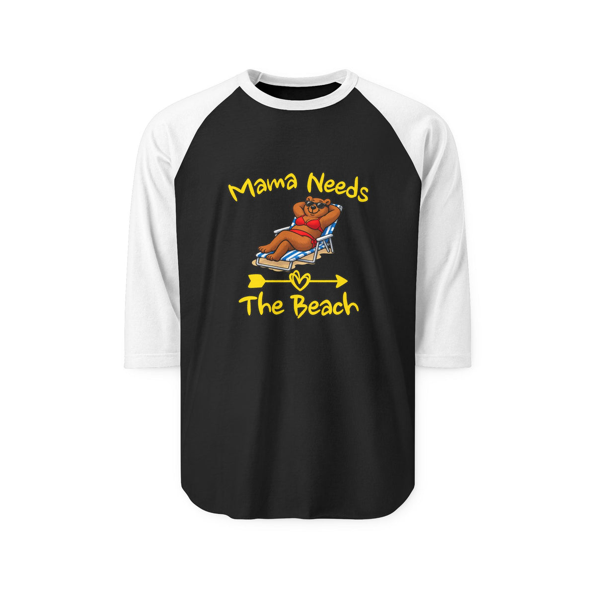 Mama Needs The Beach 3/4 Sleeve Jersey