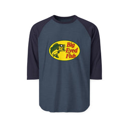 Big Bass Fish 3/4 Sleeve Raglan T Shirt