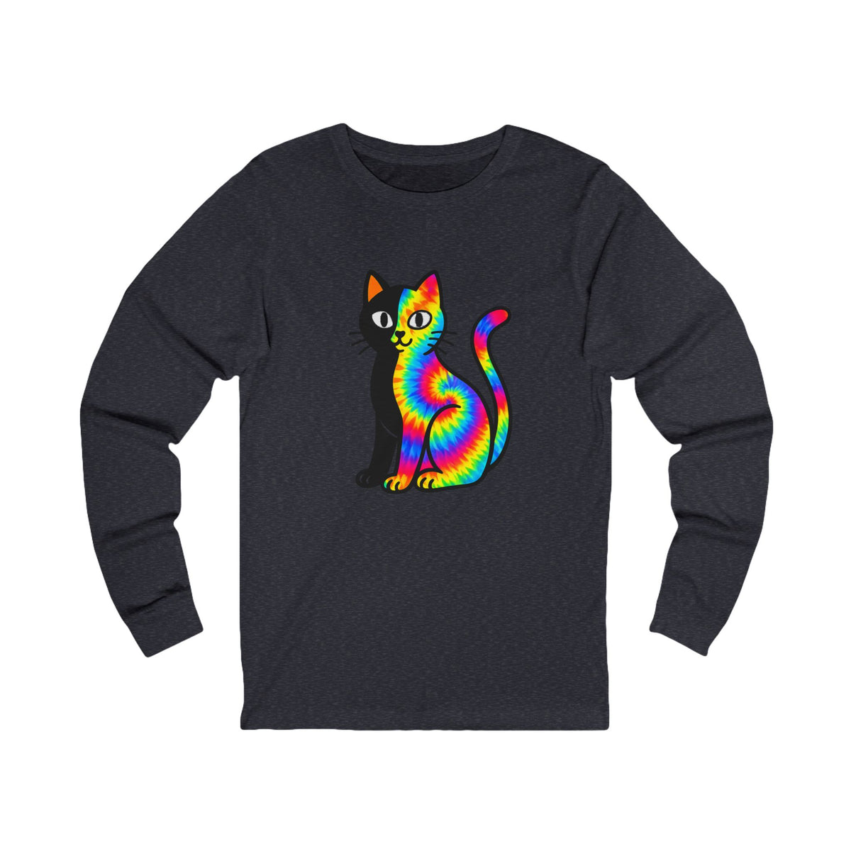 The Black Cat Changing Colors Long Sleeve T Shirt