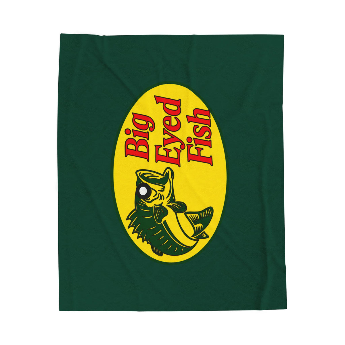 Big Bass Fish Velveteen Plush Blanket