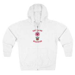 Let Love Bloom Zip Up Hoodie