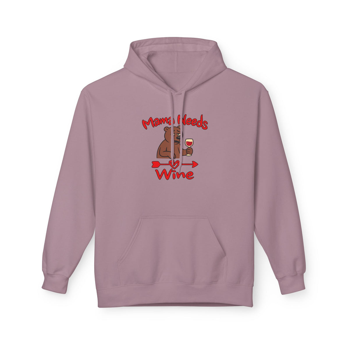 Mama Needs Wine Pullover Hoodie