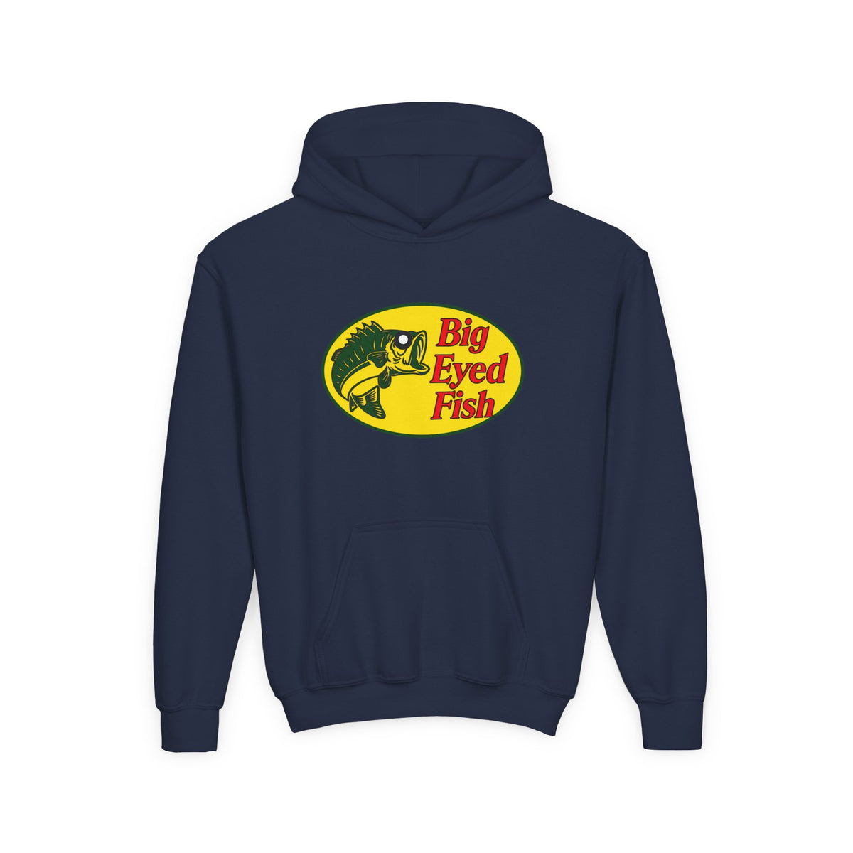 Big Bass Fish Youth Pullover Hoodie