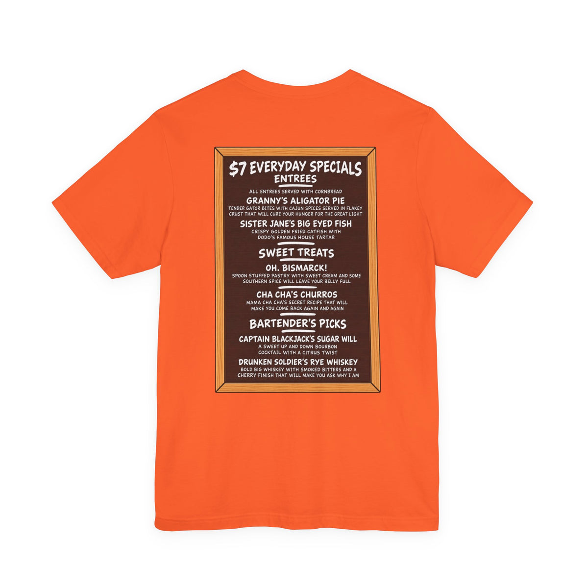 Jane's Louisiana Bayou Grille Unisex Short Sleeve T Shirt