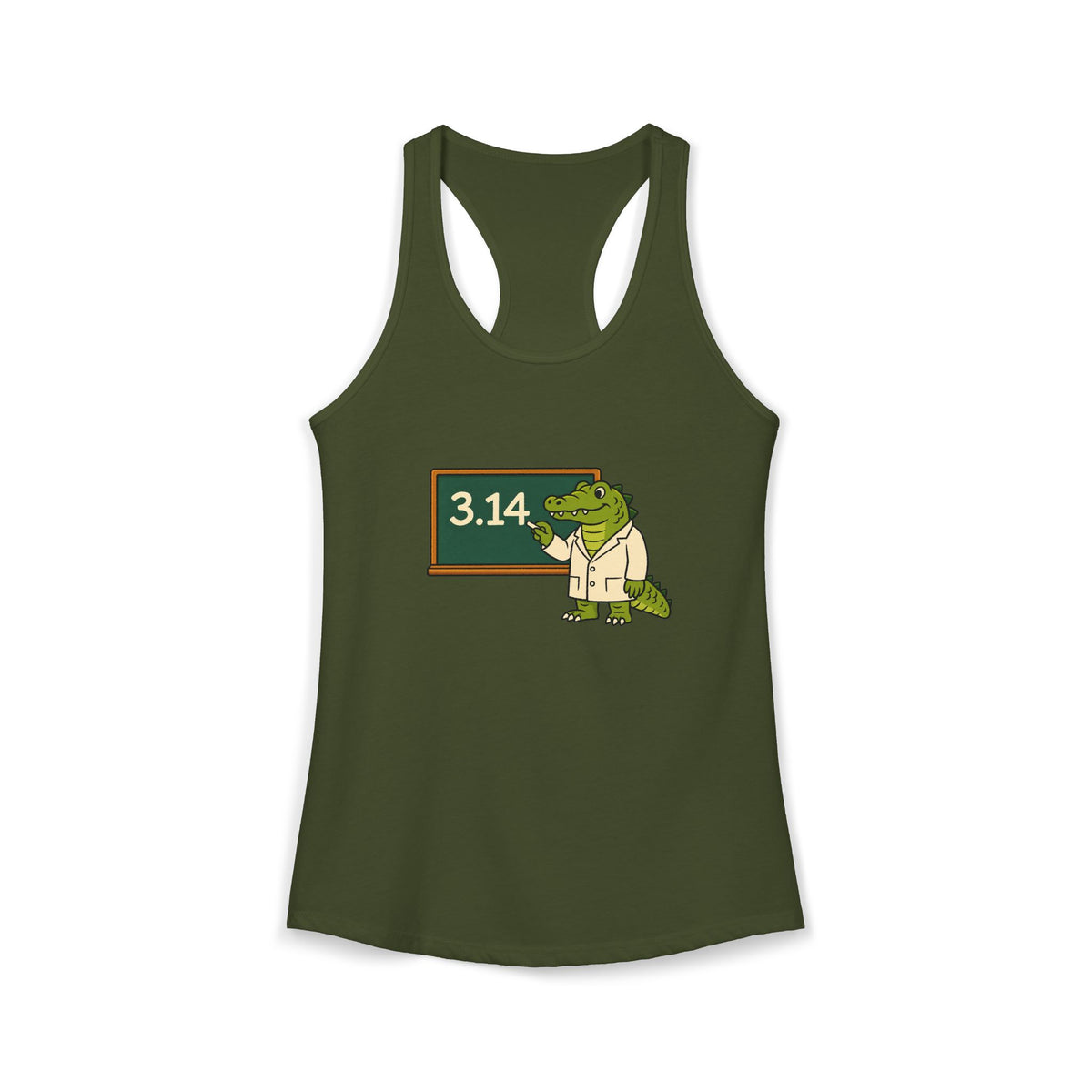 Alligator Pi Women's Racerback Tank
