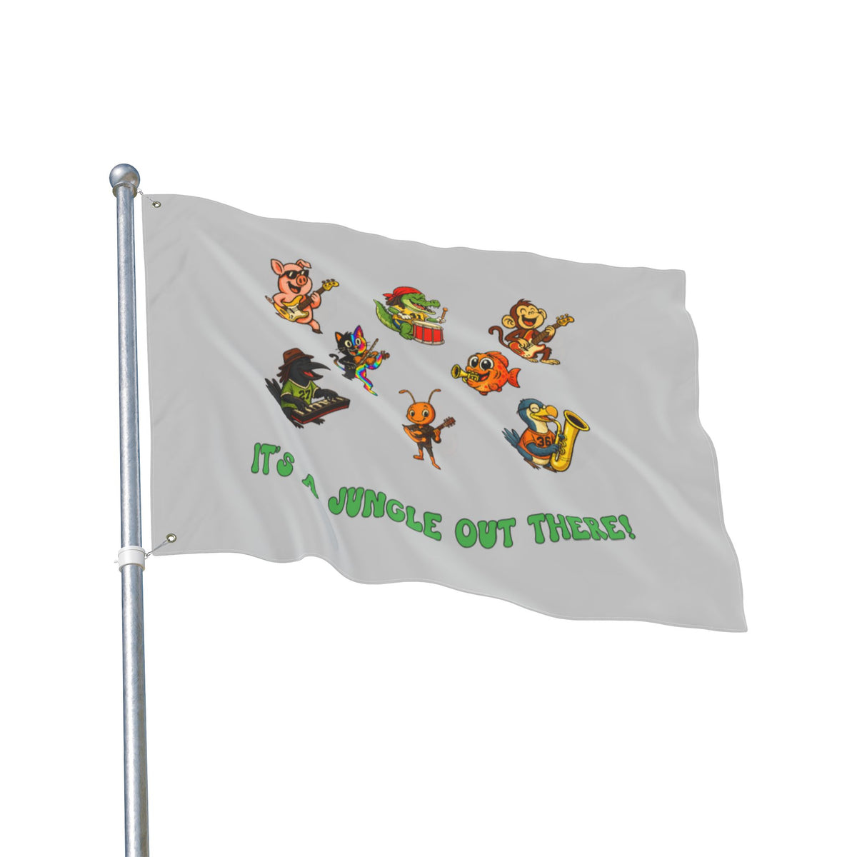 Jungle Band Double Sided 36 x 60" Flag