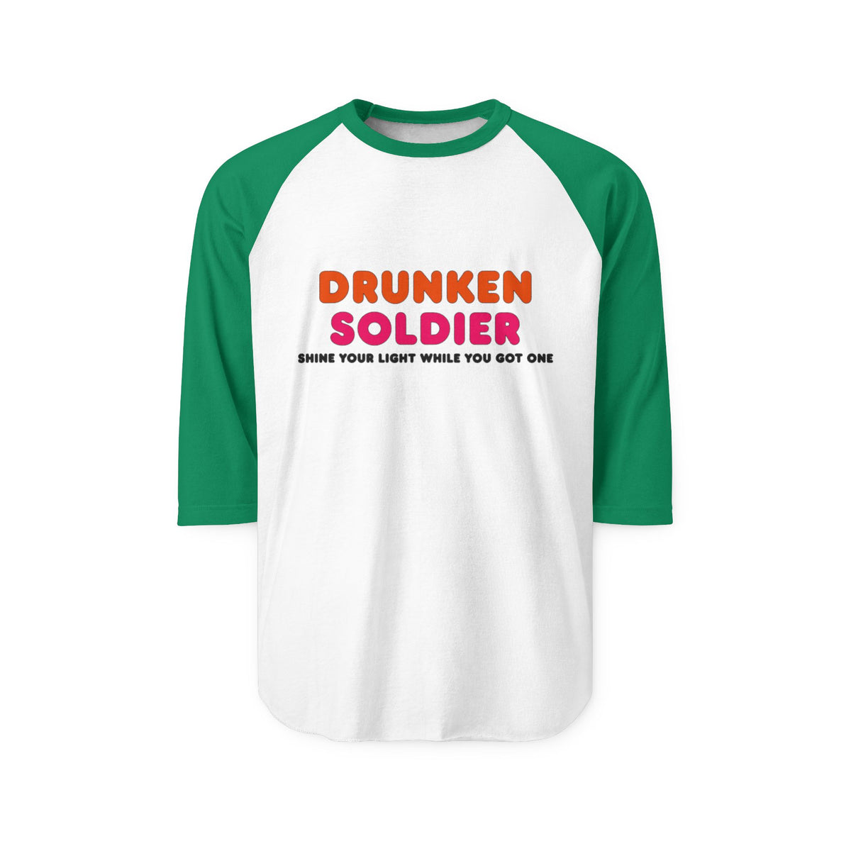 Drunken Soldier 3/4 Sleeve Raglan T Shirt