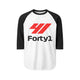 Formula 41 Unisex 3/4 Sleeve Raglan Shirt