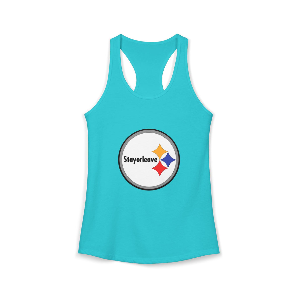 Pittsburgh StayorLeave Women's Racerback Tank