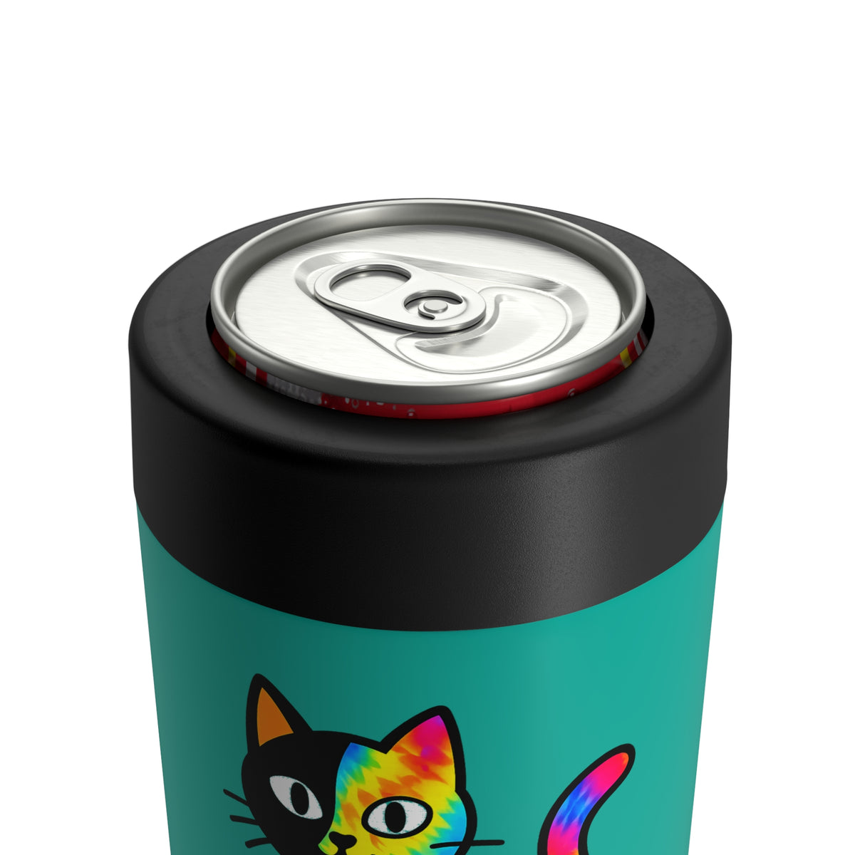 The Black Cat Changing Colors 12 oz Can Holder