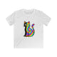 The Black Cat Changing Colors Kids T Shirt