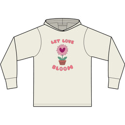 Let Love Bloom Long Sleeve Hooded T-Shirt