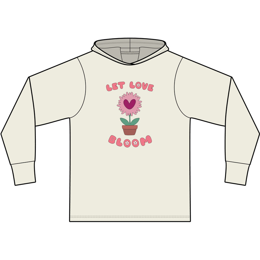 Let Love Bloom Long Sleeve Hooded T-Shirt