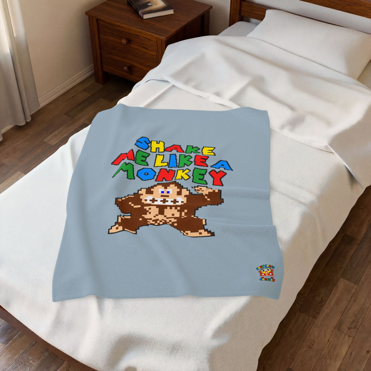 Shake Me Like A Monkey Velveteen Plush Blanket