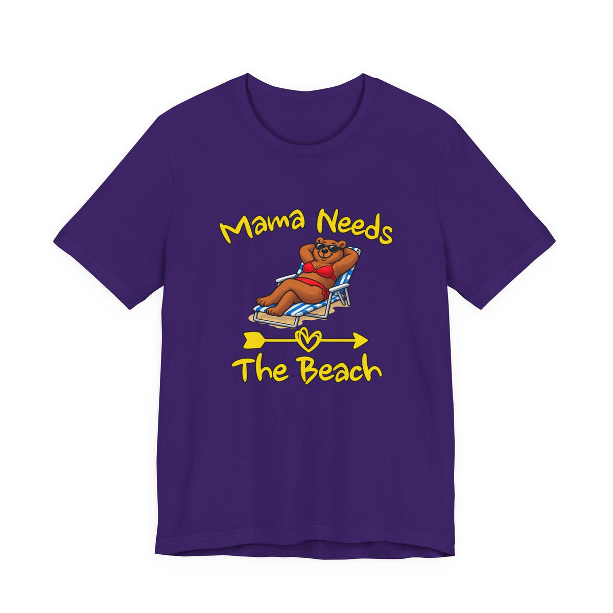 Mama Needs The Beach Short Sleeve T Shirt