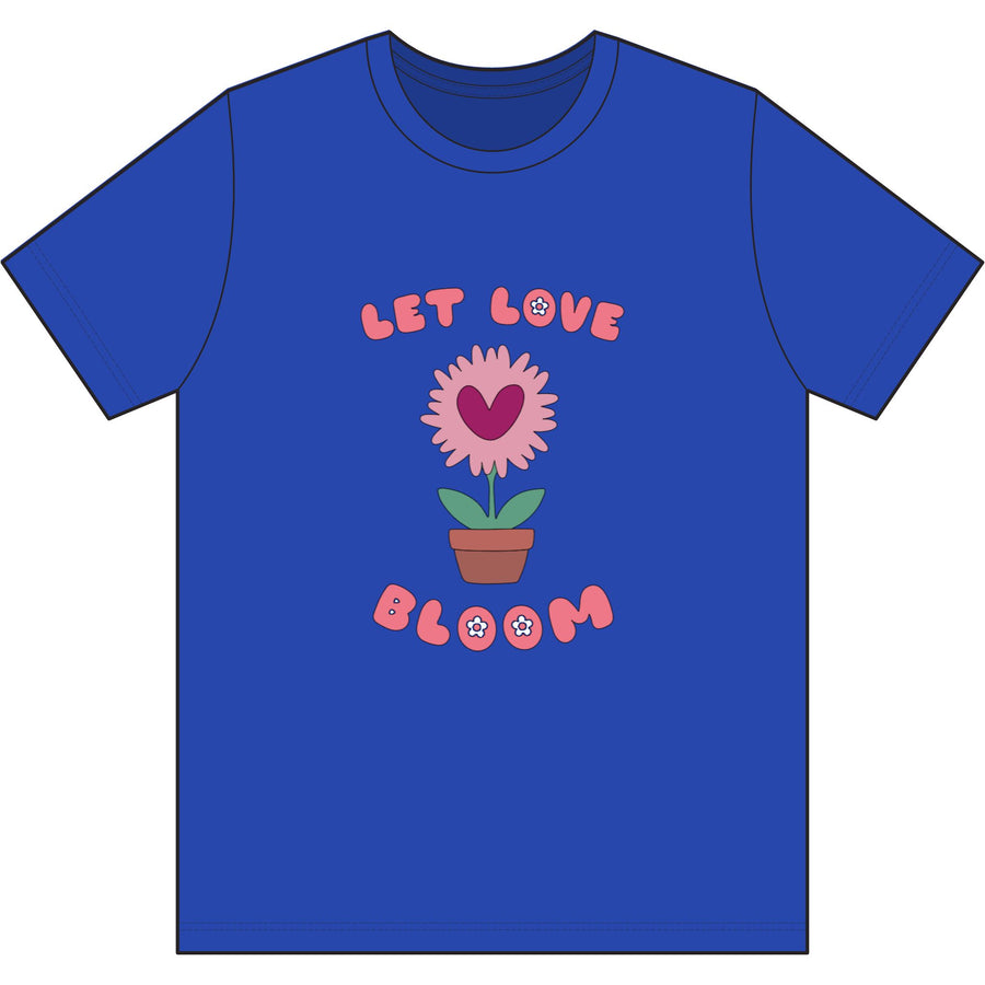 Let Love Bloom Dri Wick T Shirt