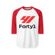 Formula 41 Unisex 3/4 Sleeve Raglan Shirt