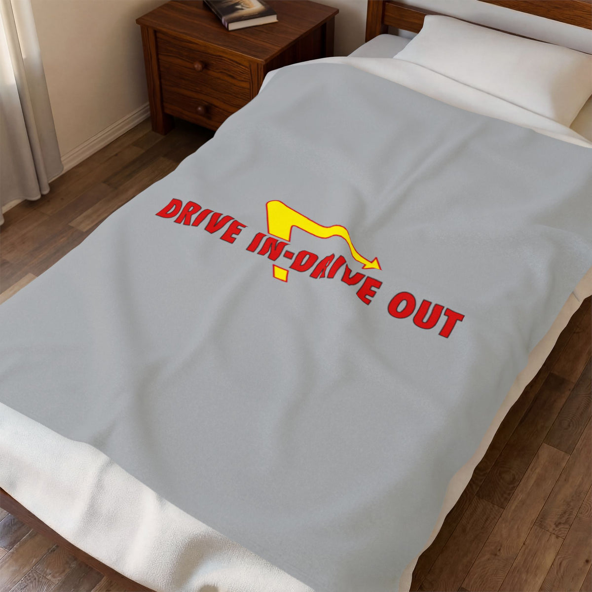 Drive In N Out Velveteen Plush Blanket