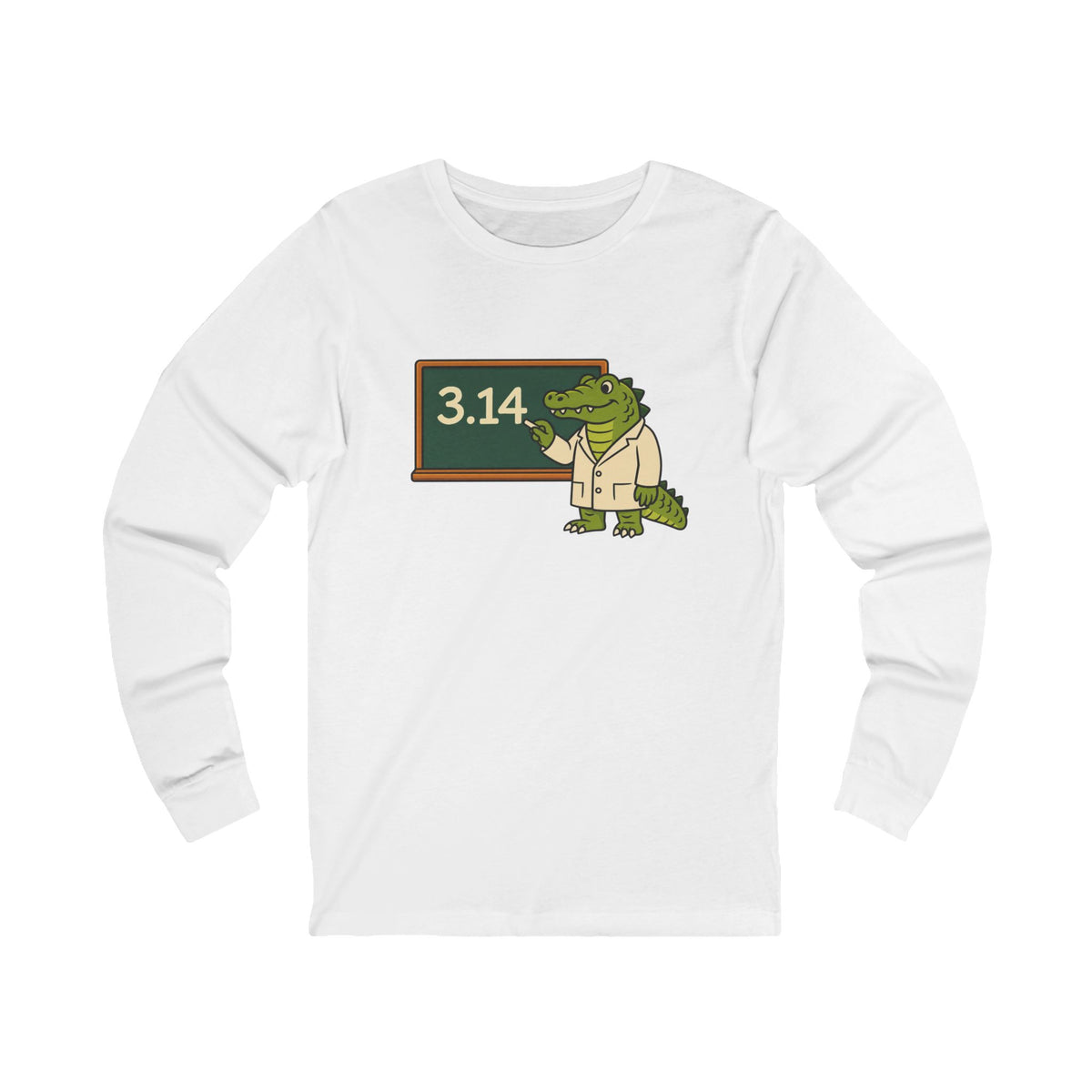 Alligator Pi Unisex Long Sleeve T Shirt