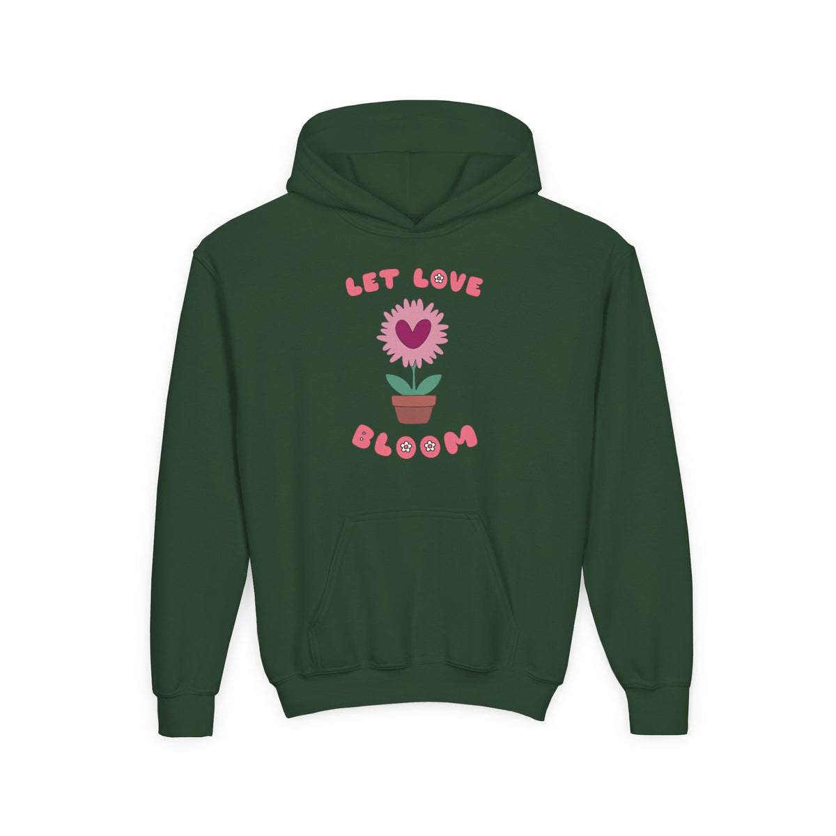 Let Love Bloom Youth Pullover Hoodie