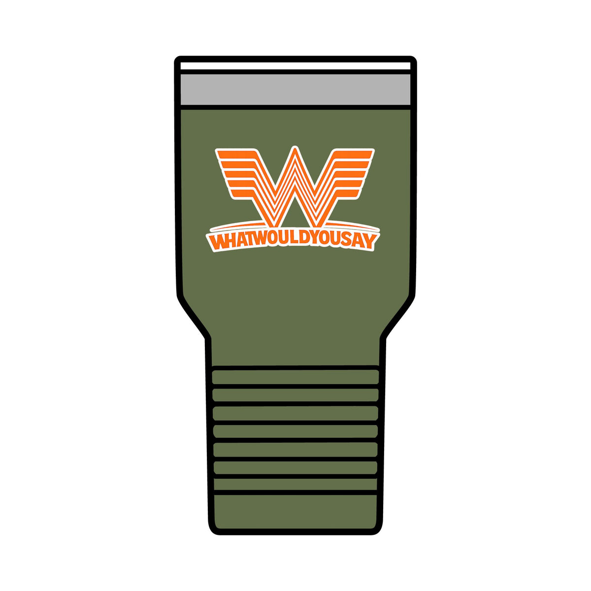 What Would You Say A Burger Polar Camel 30oz Insulated Coffee Tumbler