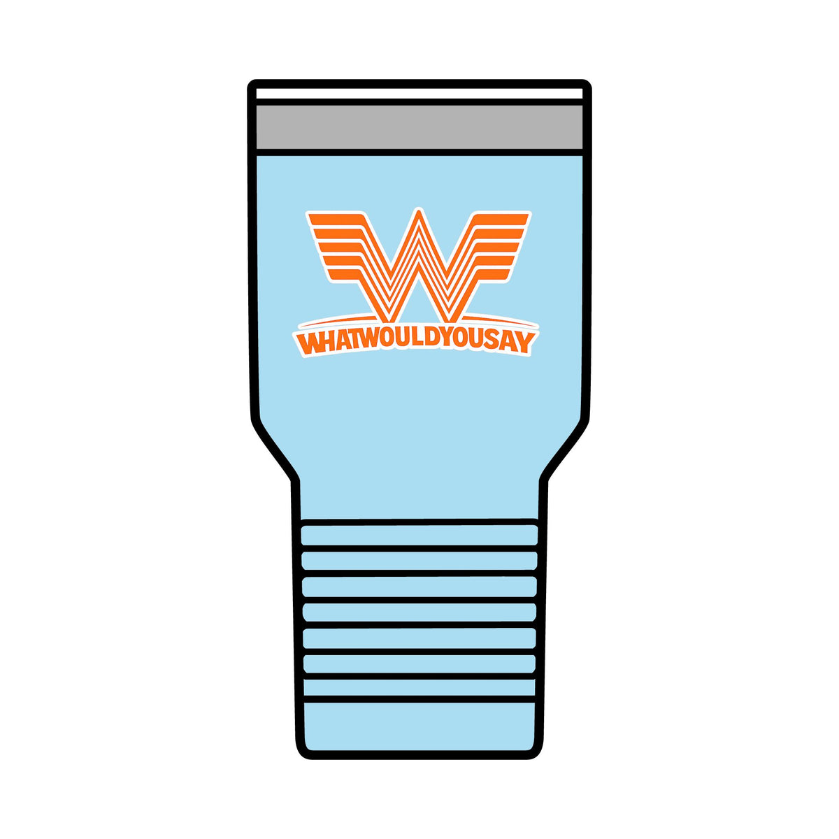 What Would You Say A Burger Polar Camel 30oz Insulated Coffee Tumbler