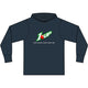 1 Upped Long Sleeve Hooded T-Shirt
