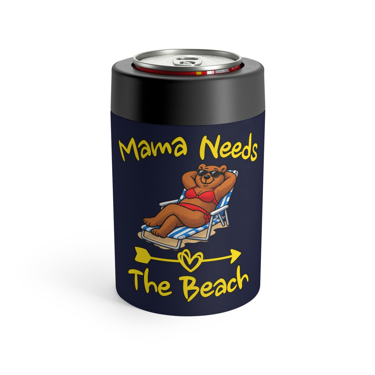 Mama Needs The Beach 12oz Can Holder