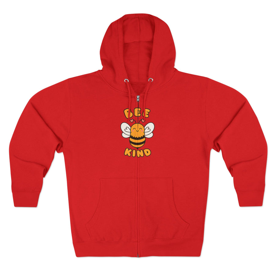 Bee Kind Unisex Zip Hoodie