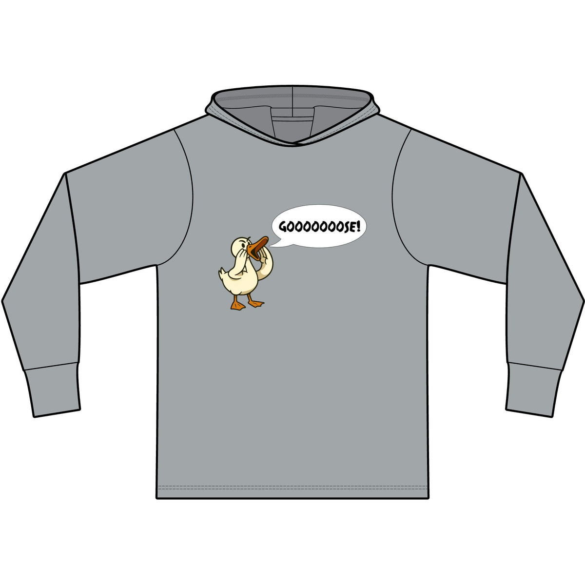 Gooooose! Long Sleeve Hooded T-Shirt