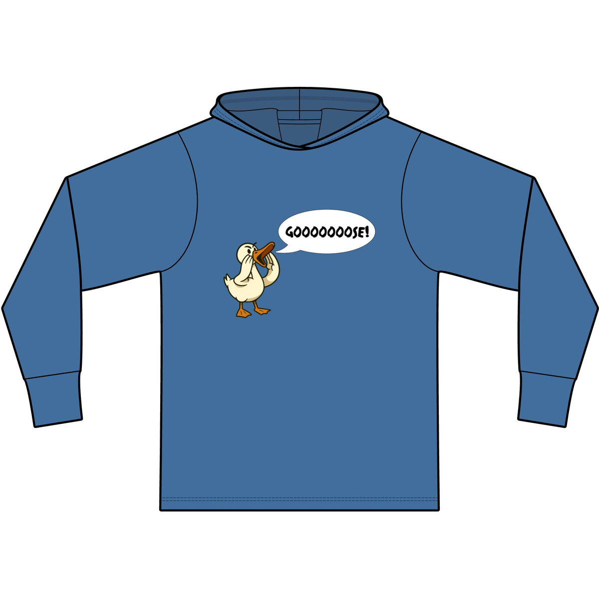 Gooooose! Long Sleeve Hooded T-Shirt
