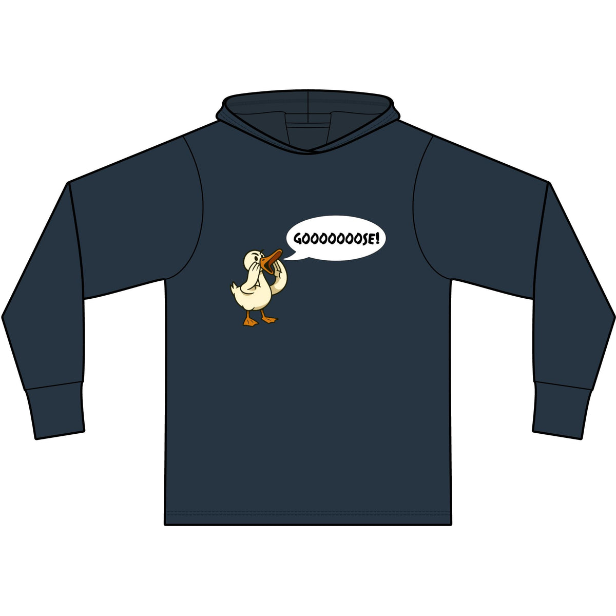 Gooooose! Long Sleeve Hooded T-Shirt