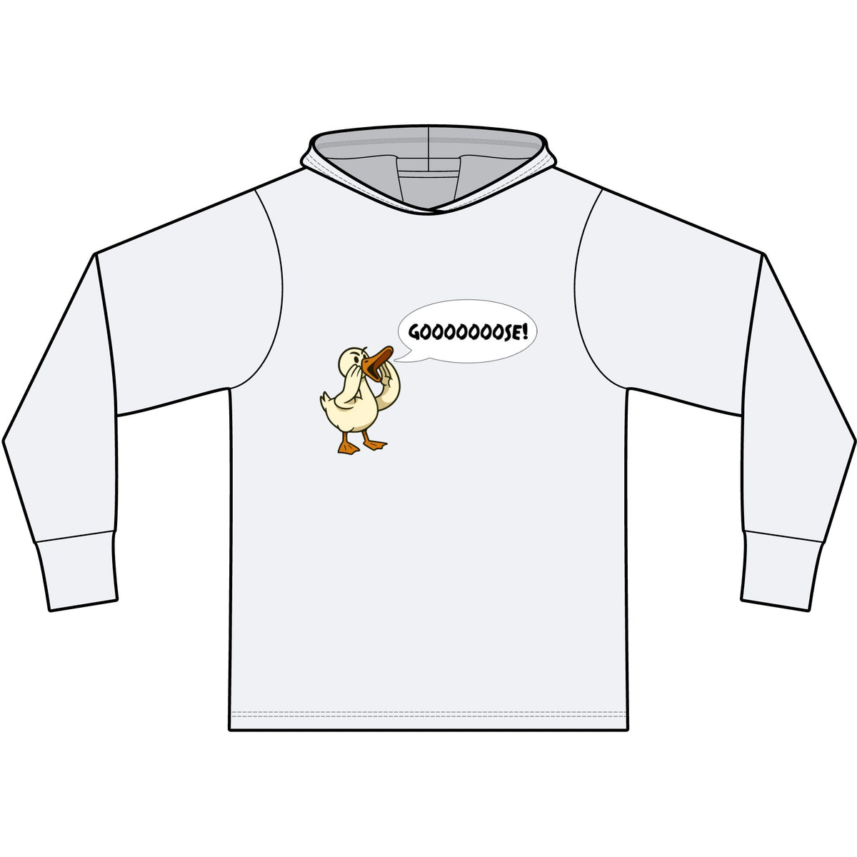 Gooooose! Long Sleeve Hooded T-Shirt