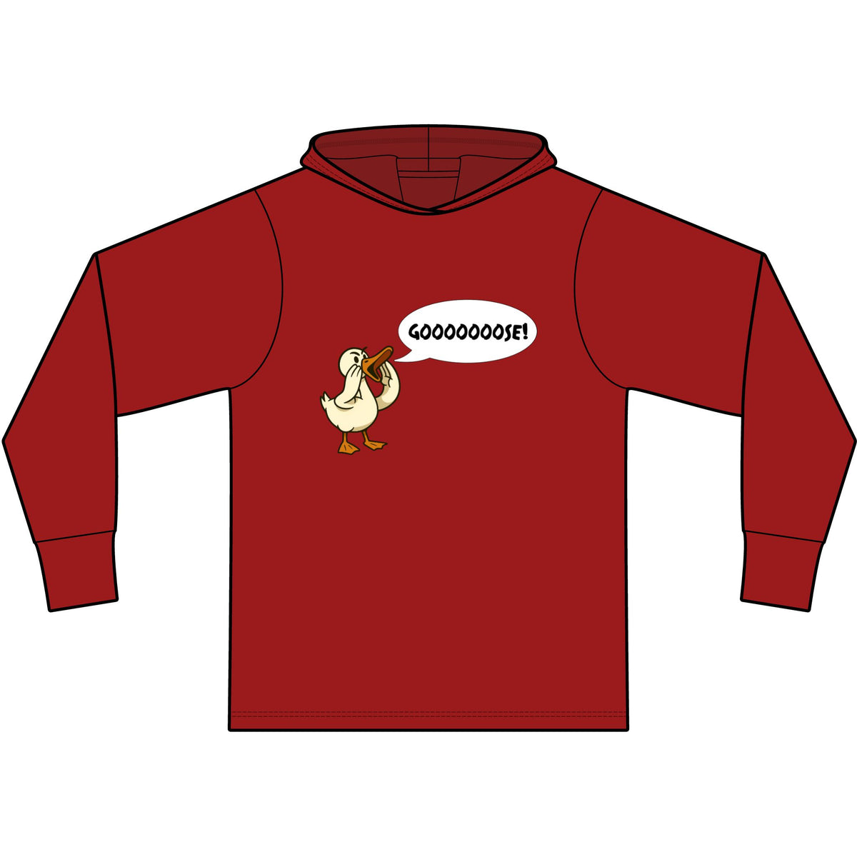Gooooose! Long Sleeve Hooded T-Shirt