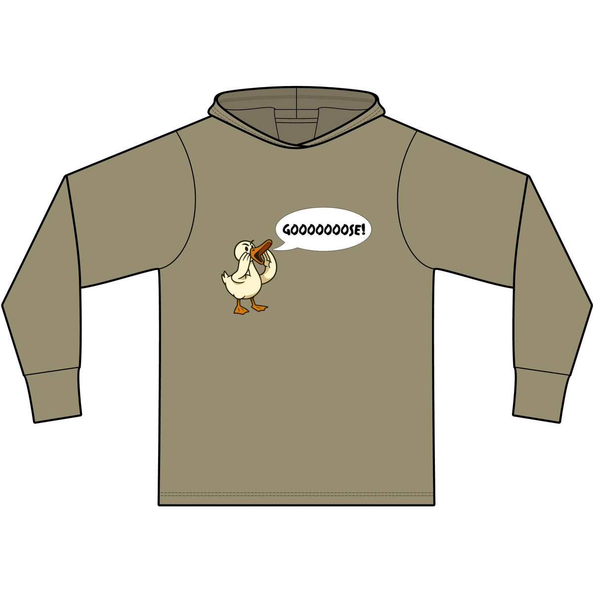 Gooooose! Long Sleeve Hooded T-Shirt
