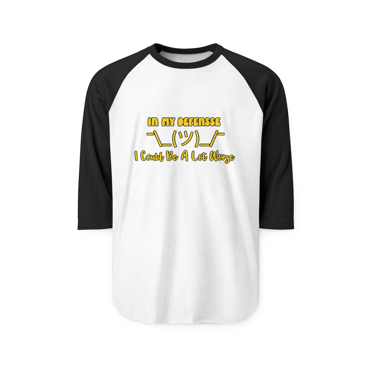 In My Defense... 3/4 Sleeve Jersey