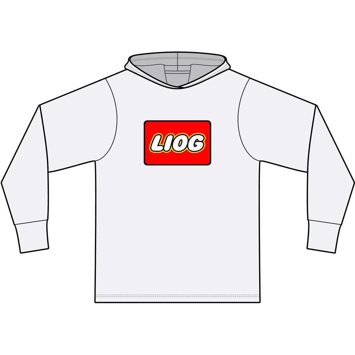 LIOG-O Long Sleeve Hooded T-Shirt