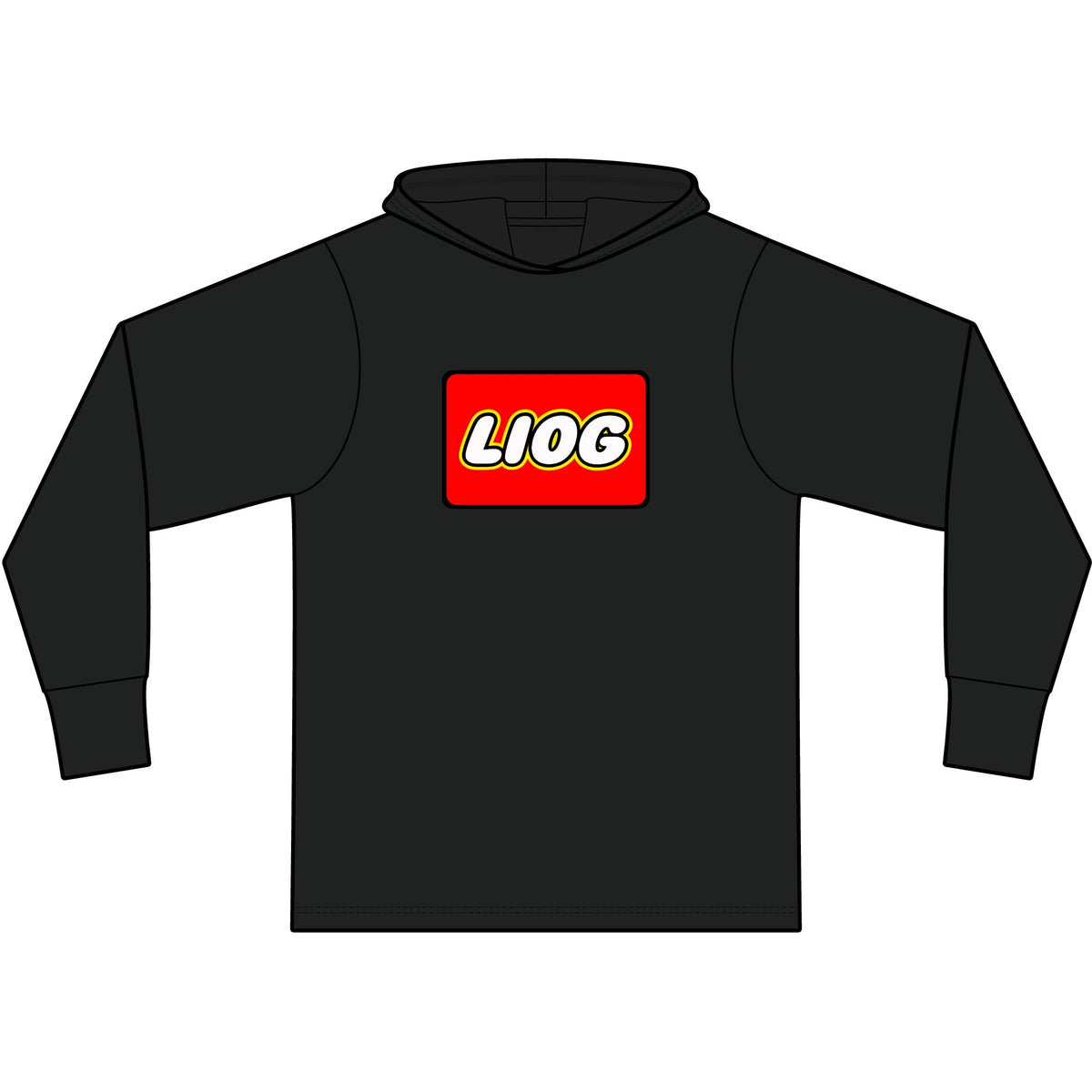 LIOG-O Long Sleeve Hooded T-Shirt