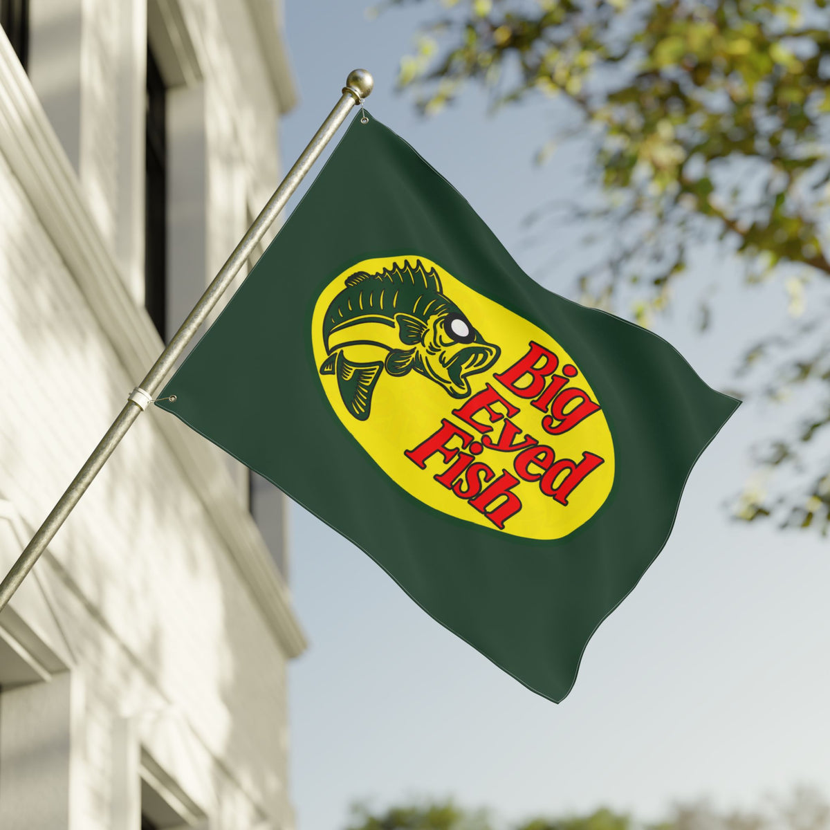 Big Bass Fish Double Sided 36 x 60" Flag