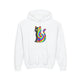 The Black Cat Changing Colors Youth Pullover Hoodie