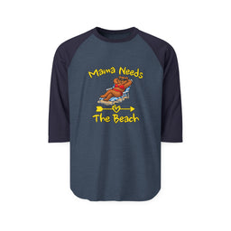 Mama Needs The Beach 3/4 Sleeve Jersey