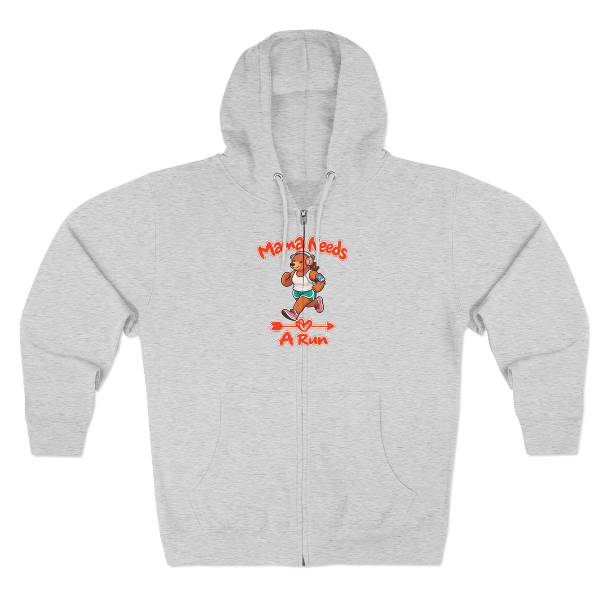 Mama Needs A Run Zip Hoodie